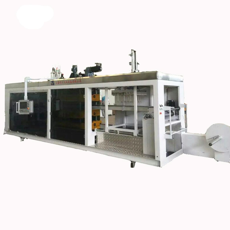 Zs-7285 Fully Automatic Negative Pressure Thin Gauge Vacuum Thermoforming Processing Plastic Product (Packaging, tray, box, lid...) Machine