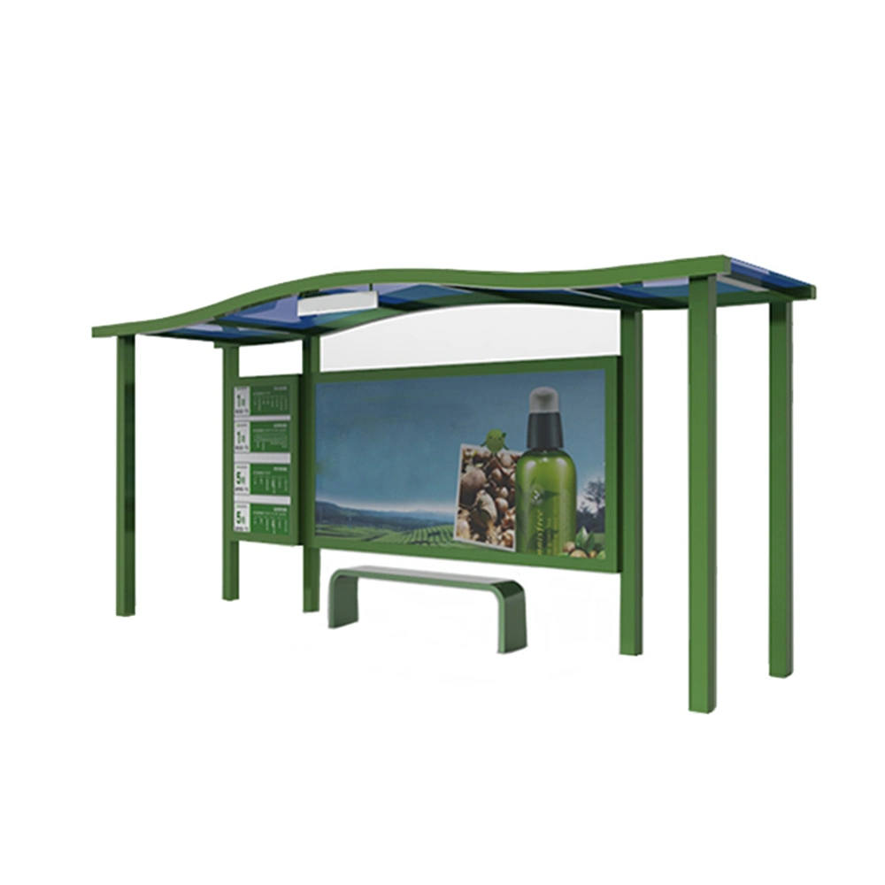 Street Furniture Modern Prefabricated Advertising Bus Shelter