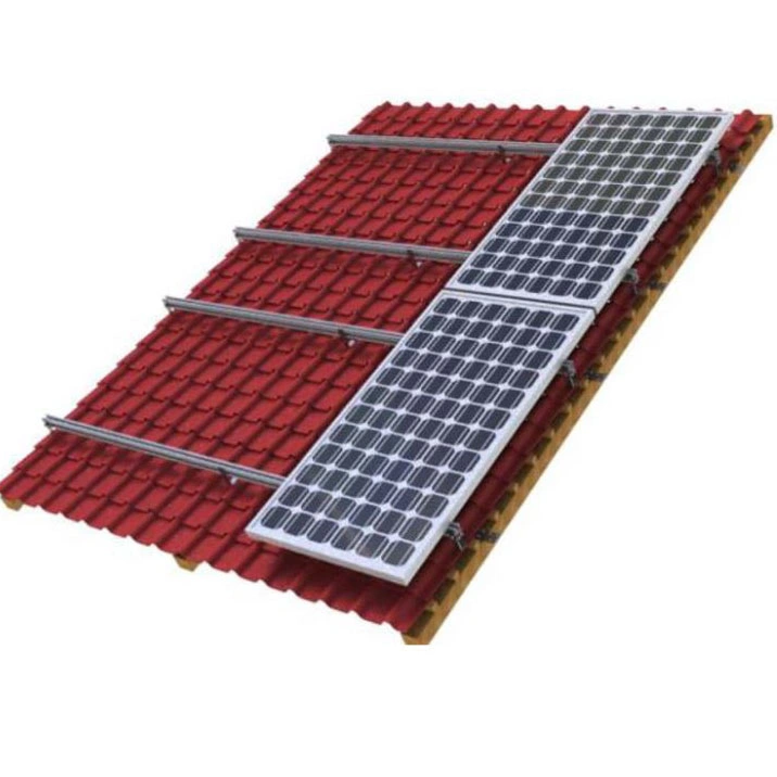 Solar Aluminium Pitched Tile Energy Structure Brackets Power Rack for Mounting