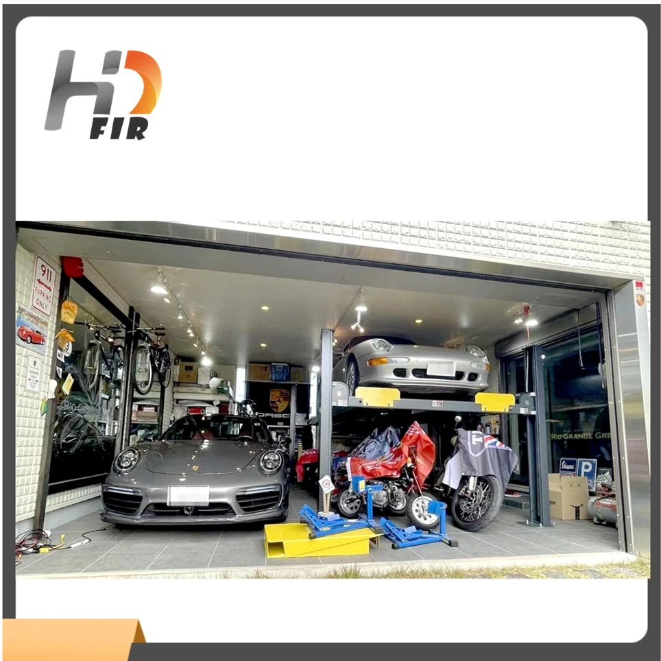 High-end Four Post vertical Mechanical Car Parking Lift Hydro-Park Commercial E parque de estacionamento residencial Lift Equipamento garagem