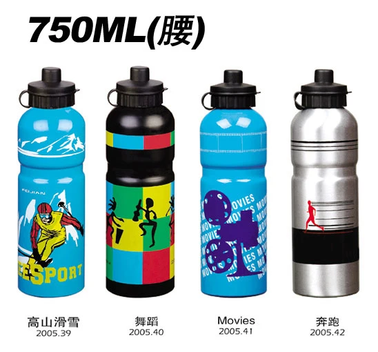 Bouteille d'eau de sport en aluminium de haute qualité de 600 ml, sans BPA, avec graphisme personnalisé et prix raisonnables