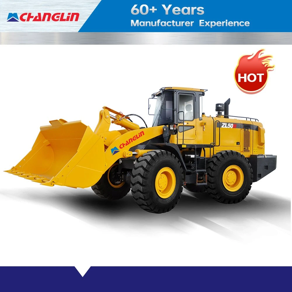 Changlin Official Zl50h Heavy Load 5ton Wheel Front End Loader with Bucket