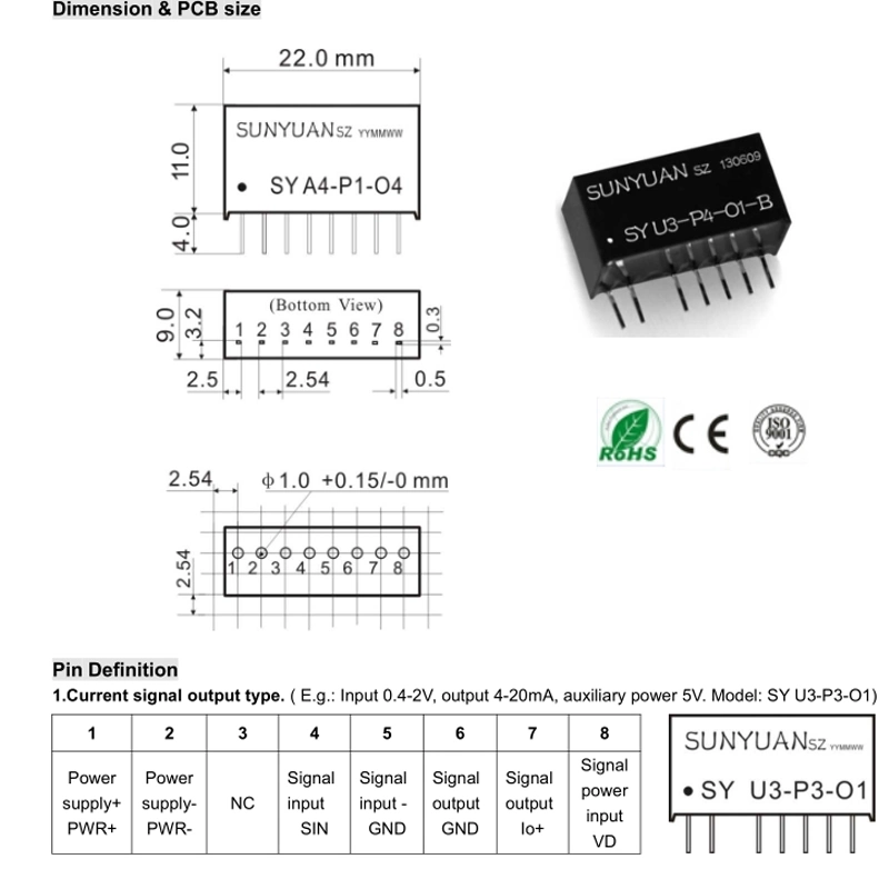 Non-Isolated DC Voltage Galvanic Isolator