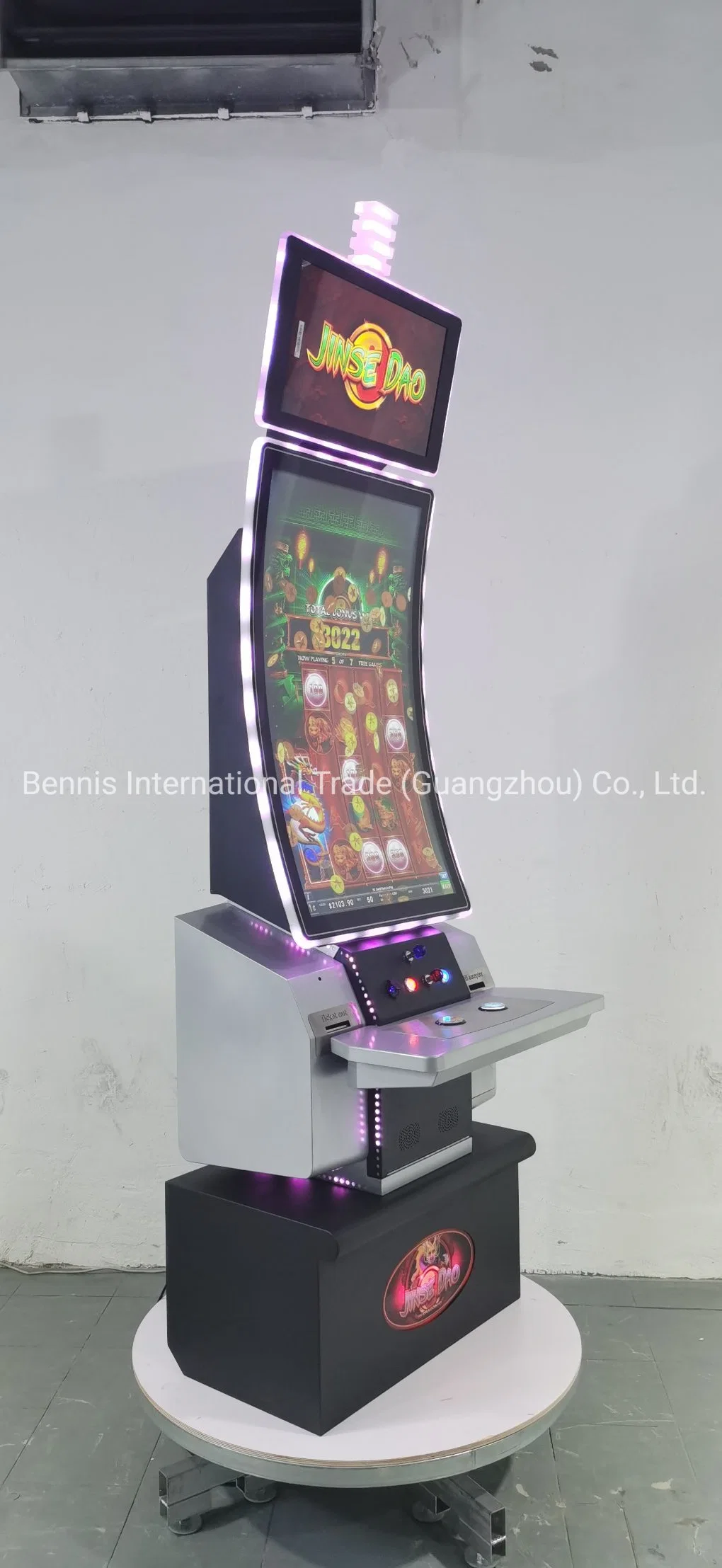 Casino Bar 43 Inch Vertical Touch Monitor Screen Coin Operated Game Machine for Fusion 4 Skill Game 5 in 1