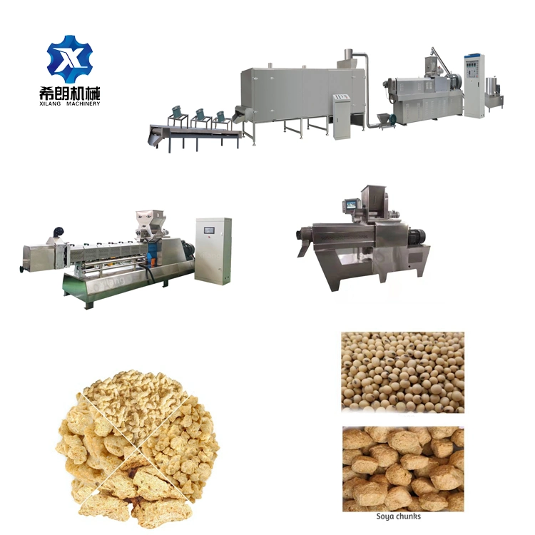 Guter Preis Automatische Tsp Tvp Strukturiert Soja Protein Herstellung Maschine Soja Fleisch Nuggets Extruder Processing Machine