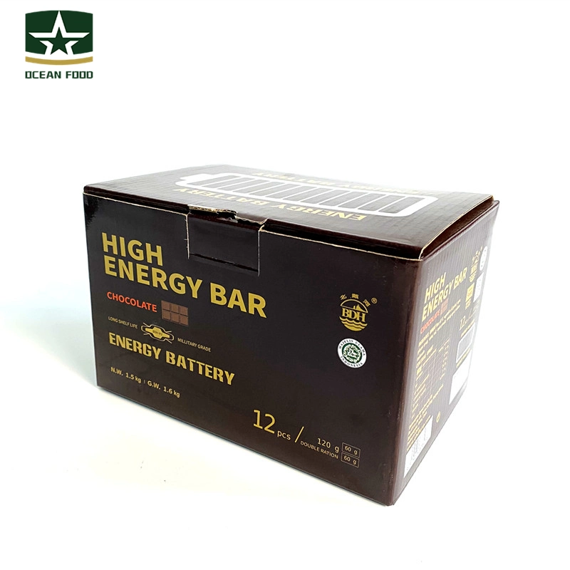 Military Emergency Food Rations Chocolate Flavor Energy Bar for Outside