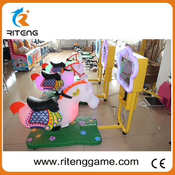 Indoor Kid Rides 3D Horse Racing Machine