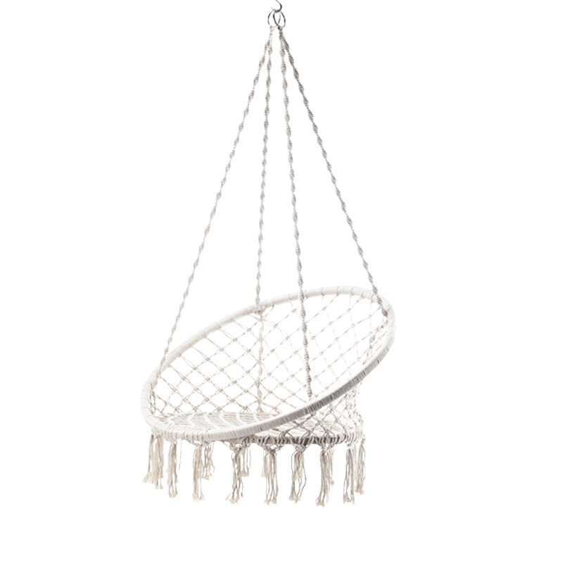 Hanging Macrame Hammock Chair Hammock Swing Bed Cotton Seat Yard Outdoor