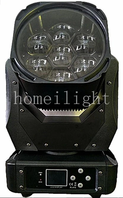 Professional Stage Light 7X40W LED Focusing Moving Head for Wedding Party Event Show KTV DJ Night Club