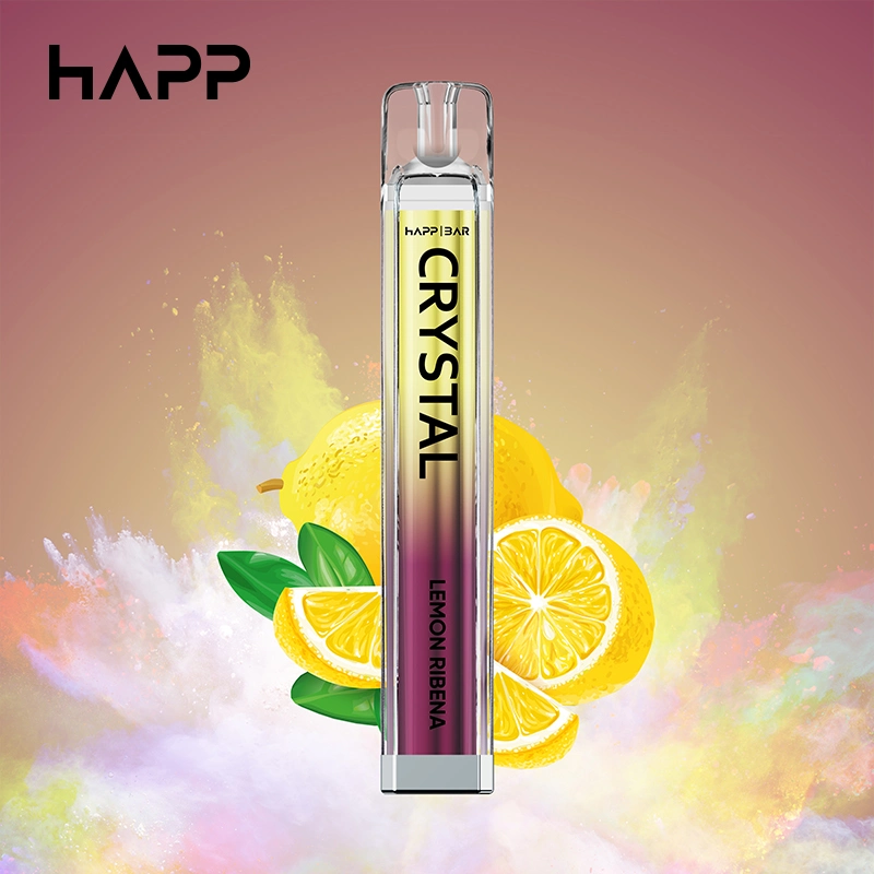 Peça de Vape descartável Crystal 2% NIC de fábrica original Wholesale Happ Bar 600 puffs