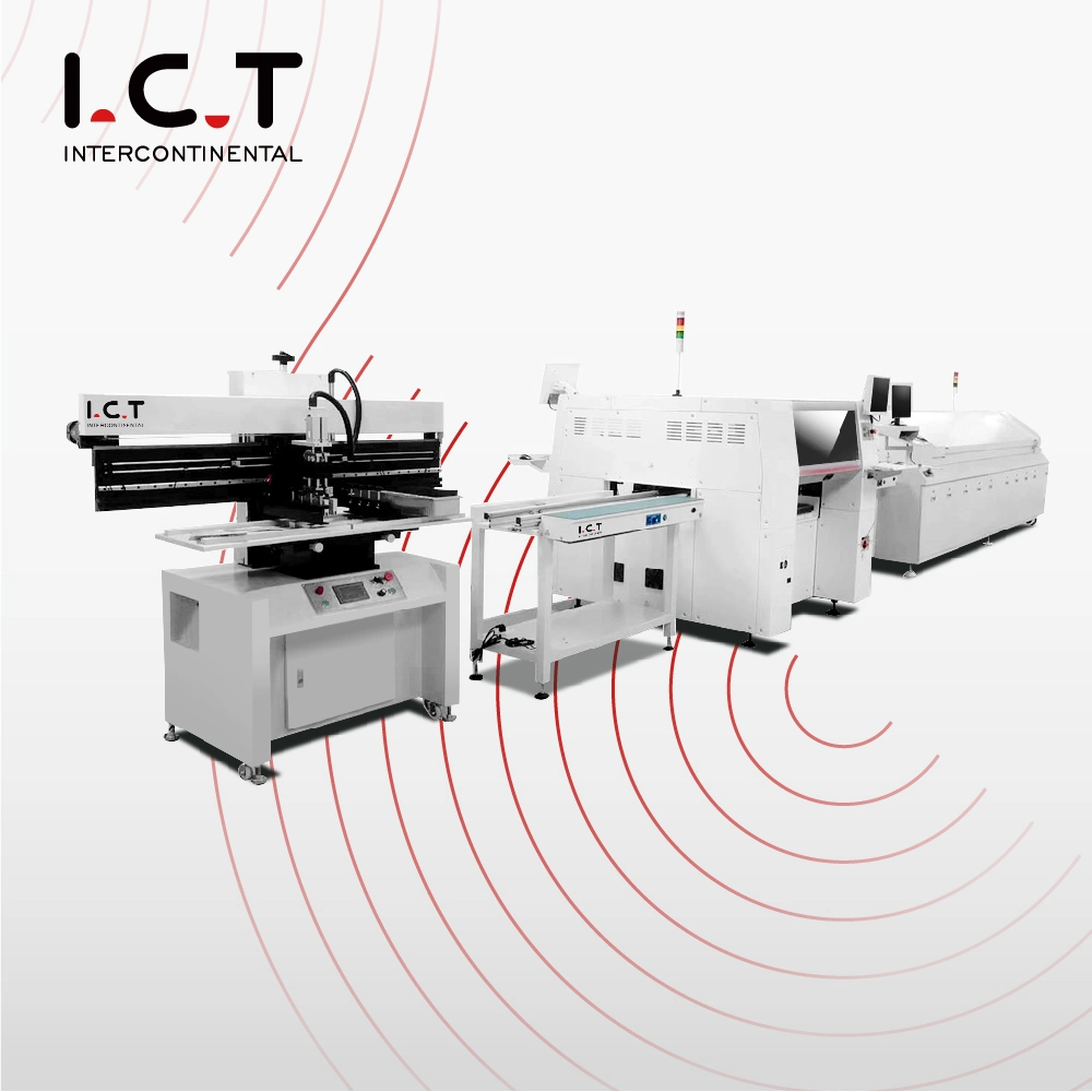 I. C. T LED-Streifen Produktionsmaschine Vollglühlampe Klumpenmontage SMT Linie Automatische Licht montieren