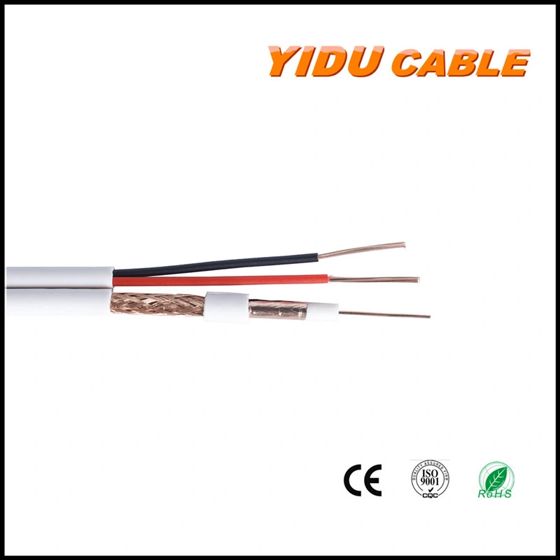 20AWG Rg59+2c Siamese Cable Camera Cable 2c Power Cable for Security Camera Audio/ Power Transmission