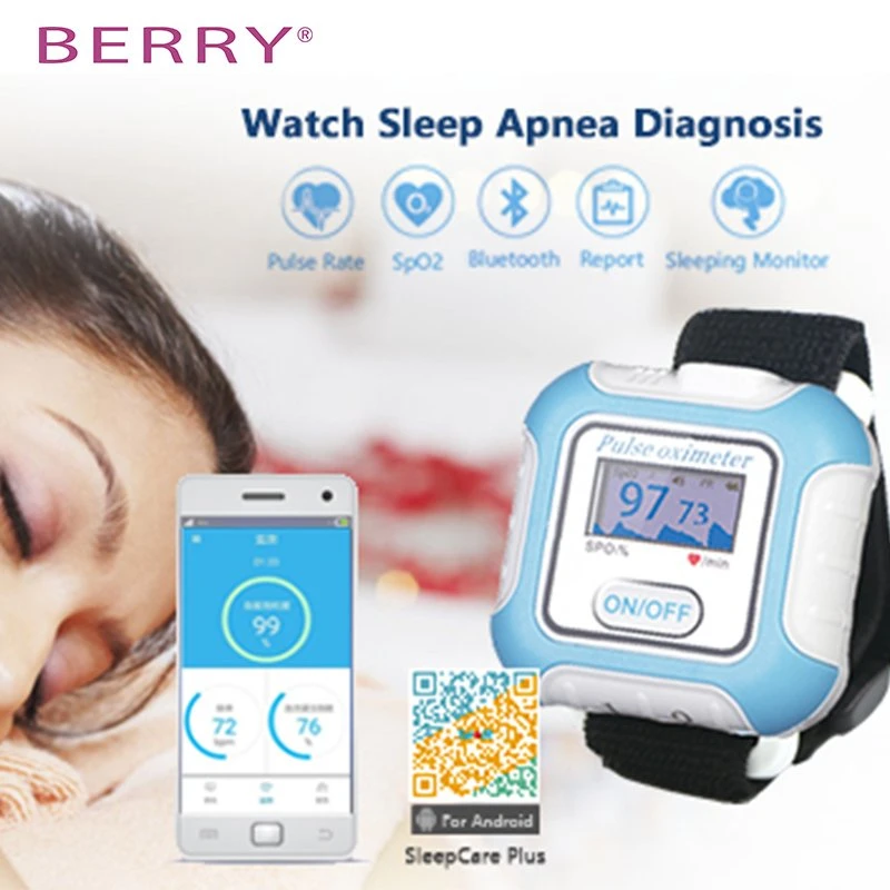 SpO2, Pulse Oximeter Bluetooth Sleep Apnea Diagnosis Medical Device