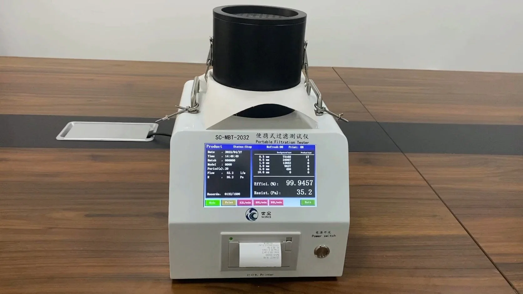 Tragbarer Gesichtsmasken-Tester Filtereffizienz und Widerstand Leistungstest/Tests Ausrüstung