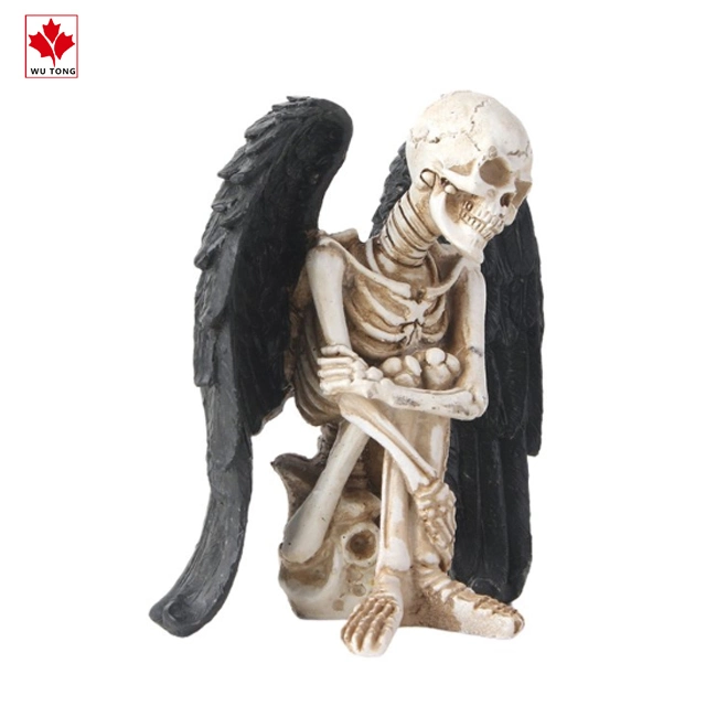 Halloween Skeleton Angel Decoration Holiday Art Resin Craft