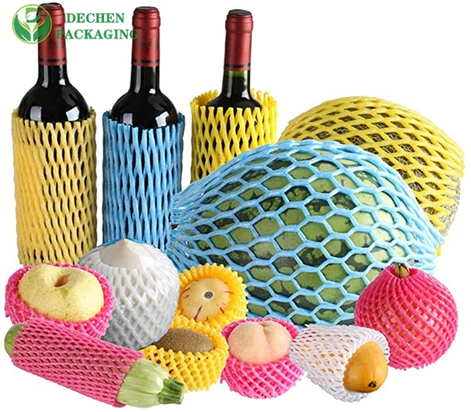 Mesh Plastic for Foam Glass Bottle Sleeve Cushioning Net