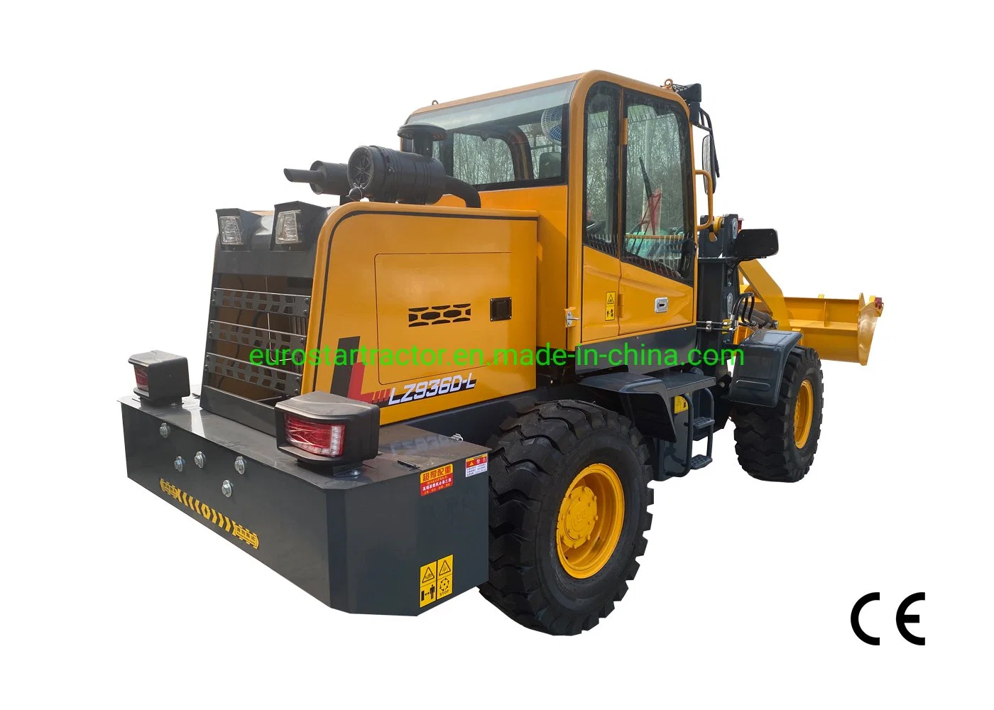 1,6T Ez936 Radlader Multi Functional Mini Small EC Approved China Construction Medium Bucket Machinery Compact Backhoe Front End Loader Bagger