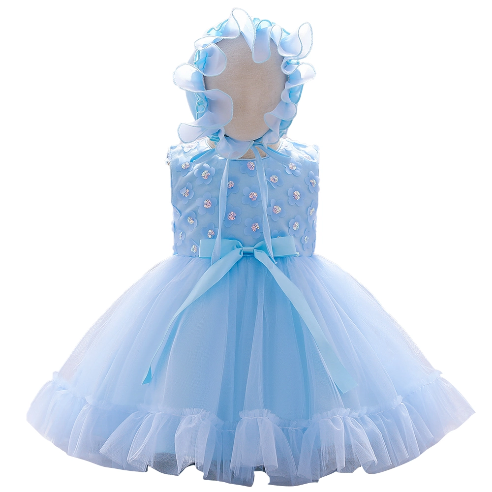 2021 Newborn Baby Wear Western Baby Wear Girls Party Garment Ball Gown Princess Frock Lace Sweet Dress