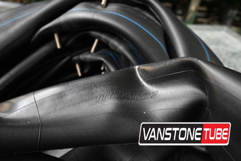 أنبوب دوارة الموتوسيكل Vantone 110.90-17 3.00-18 أنبوب بوتيل طبيعي إطار الدراجات النارية للأنبوب الداخلي