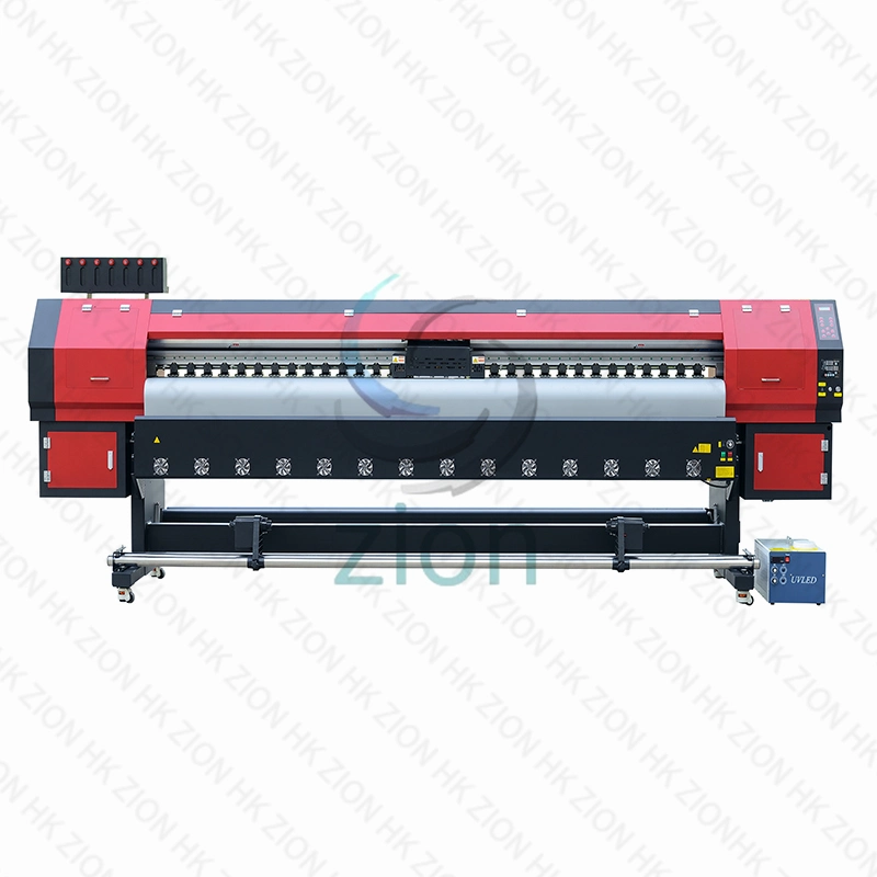 High Speed Large Format Textile Sublimation Printing Machine 10FT 3.2m Banner Tarpaulin Printer Wall Paper Light Film Canvas Eco Solvent Inkjet Printer