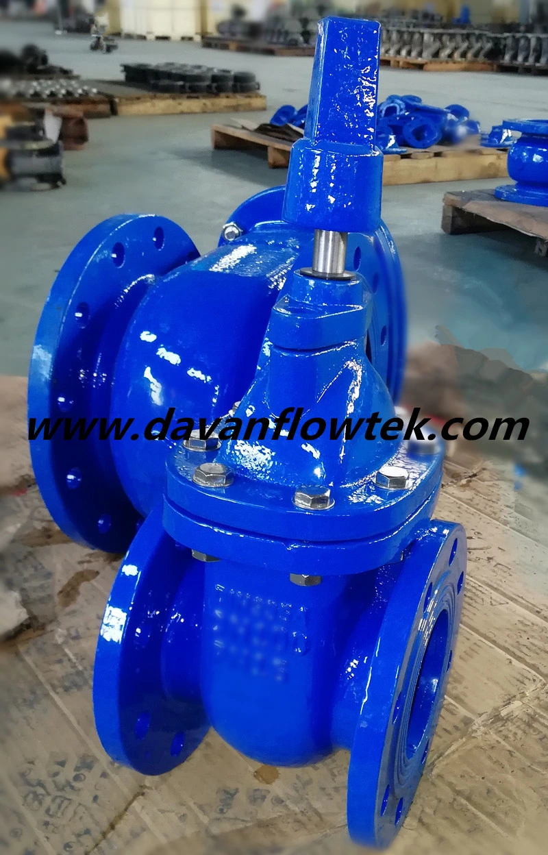 OEM BS5163 Cast Ductile Iron Ggg50 Flanged Metal Seat Non-Rising Stem Handwheel Operated