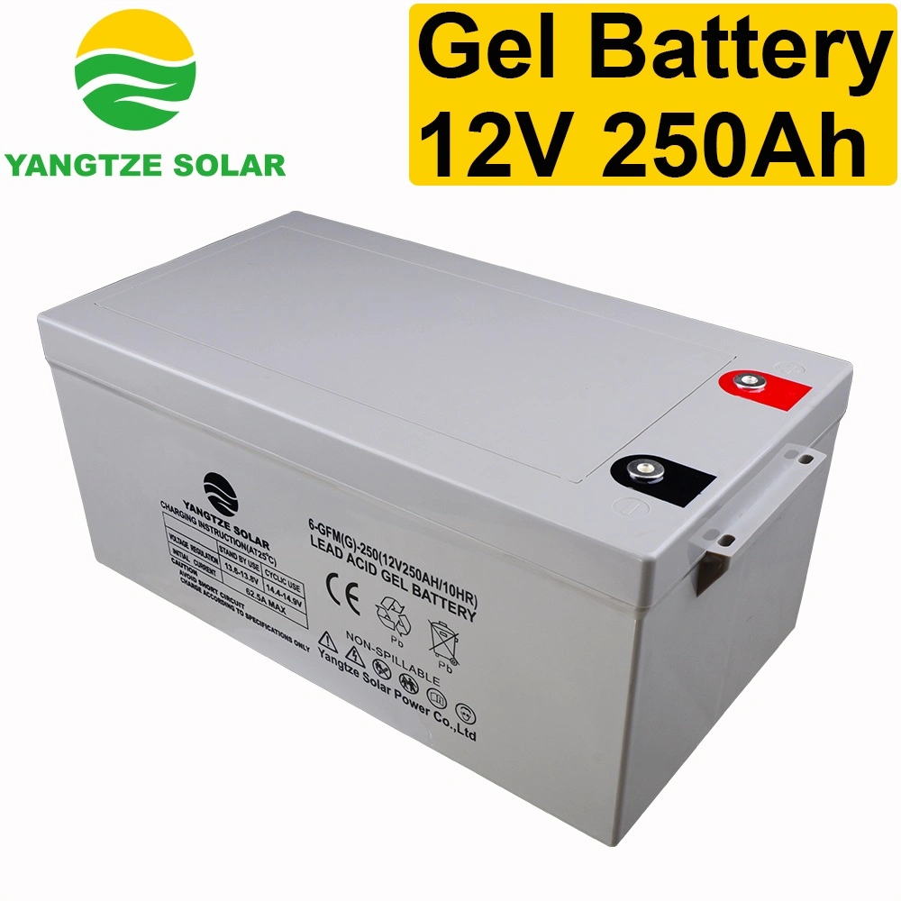 10 Years Life Span 12V 250ah Deep Cycle Gel Solar Battery for Solar Panels