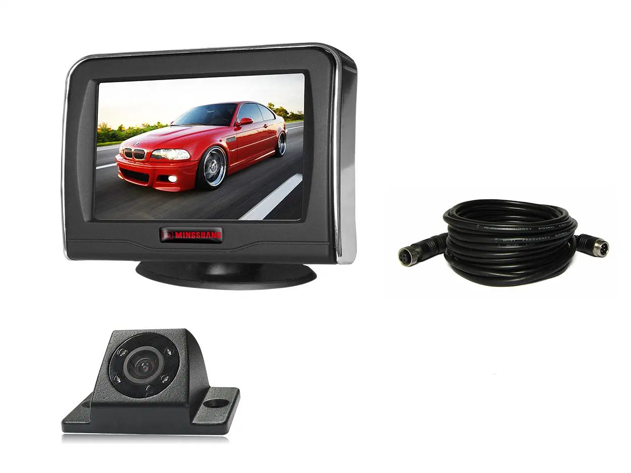 Monitor LCD TFT 4.3inch espejo coche Monitor con cámara de copia de seguridad