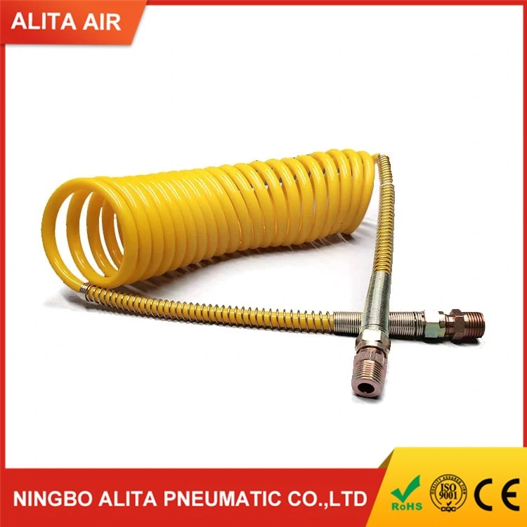 Spiral PU Coiled Air Compressor Hose Assembly