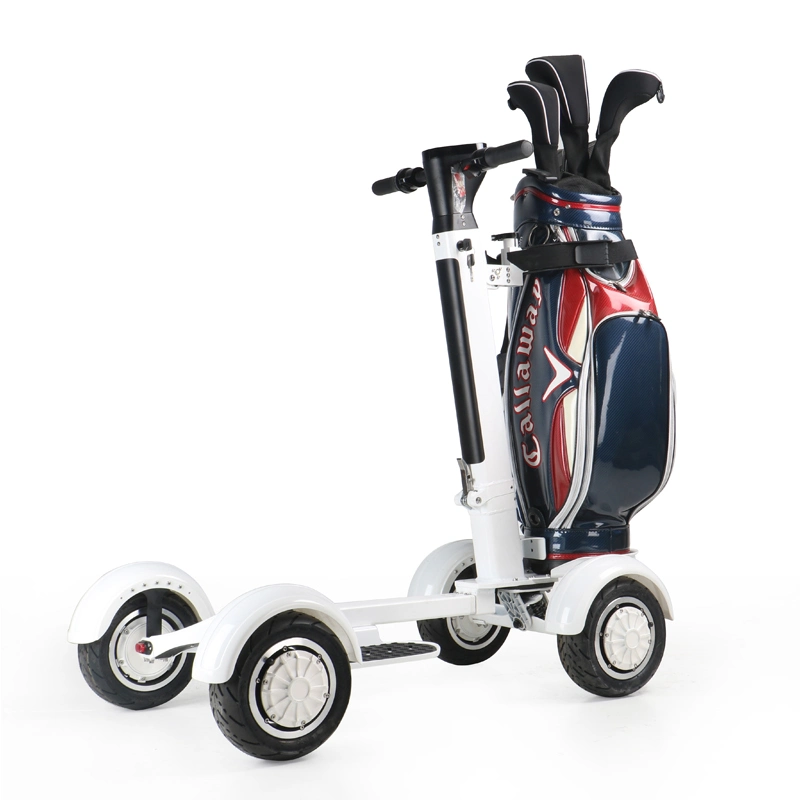 en stock 2023 Hot 10,5 pouces 4 roues Scooter de golf électrique pliable Planche de golf Chariot de golf Scooter de mobilité Nouveau produit