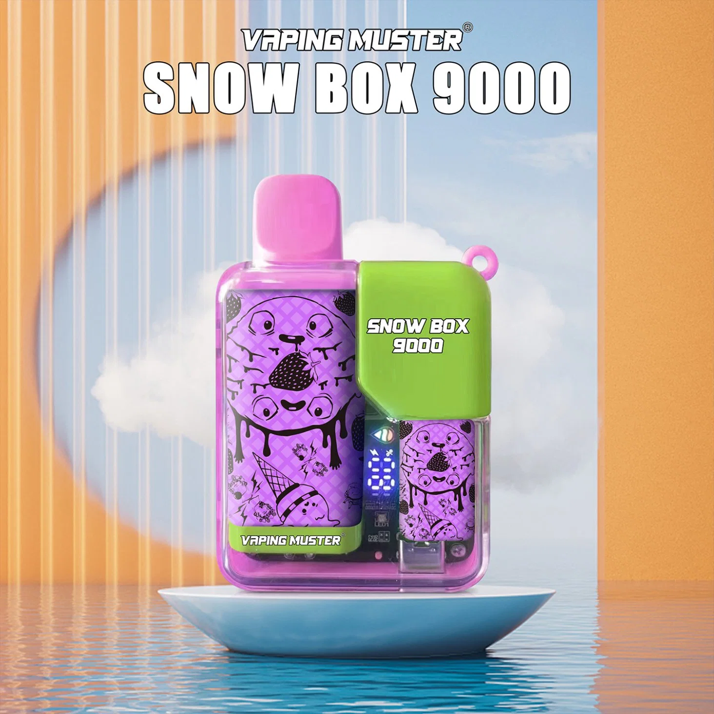 Vaping Muster Wholesale/Supplier Vaper Pod Snow Box 9000 Puff Bar Disposable/Chargeable Vape OEM ODM Available Vape Pod