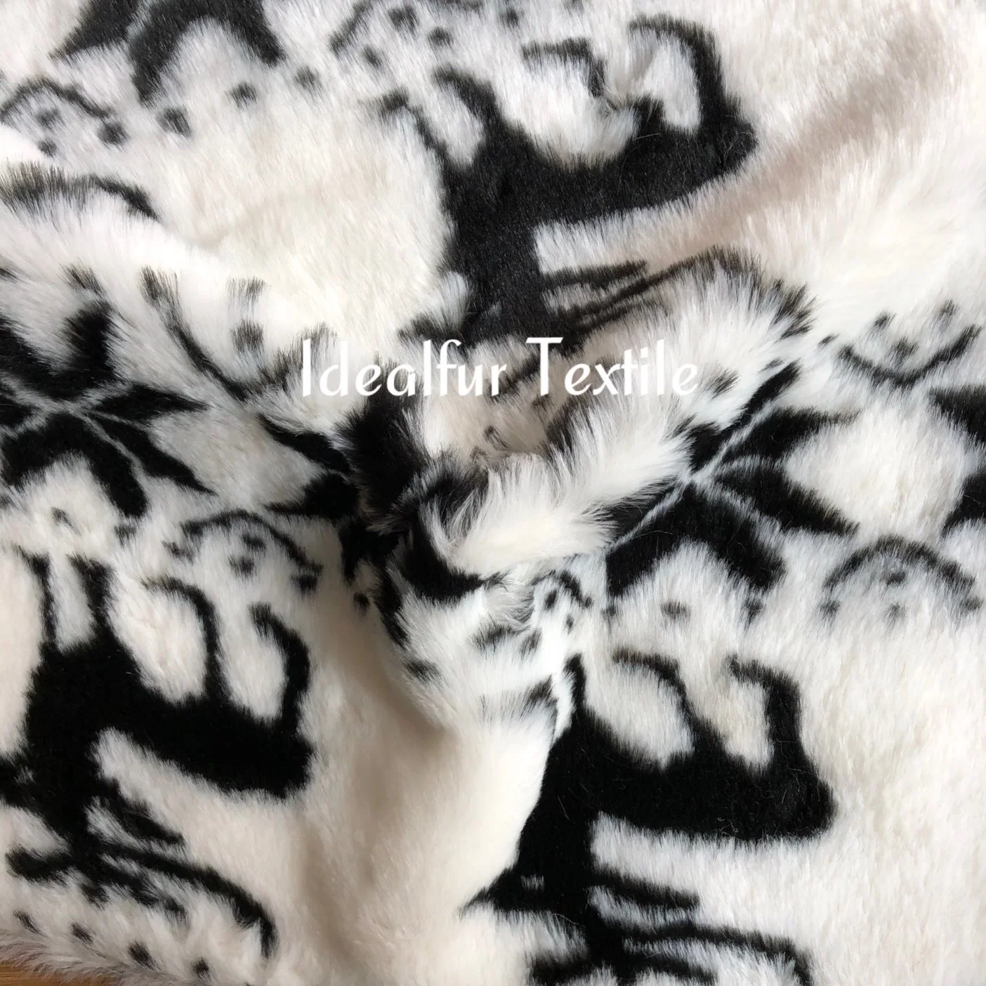 Christmas Style Printing Super Soft Imitation Rabbit Fur