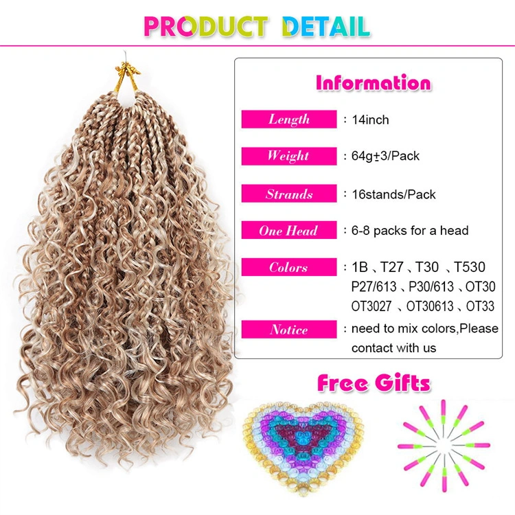 14inch Goddess Crochet Braid Bohemian Braids Synthetic Boho River Locs Hair