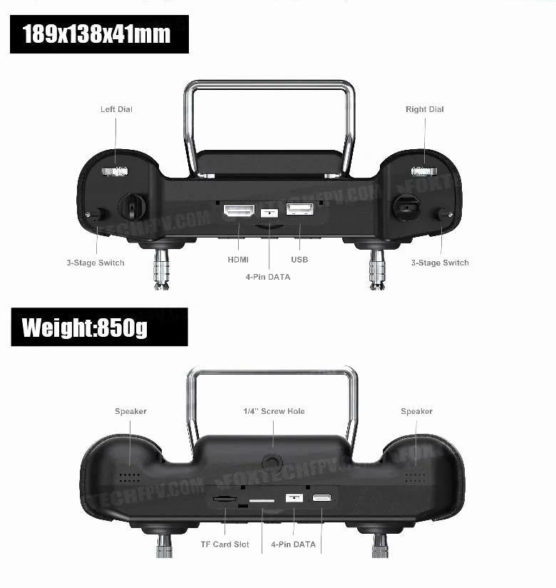 Siyi 15 Km Transmitter Remote Control with Handheld Radio System Mk 15