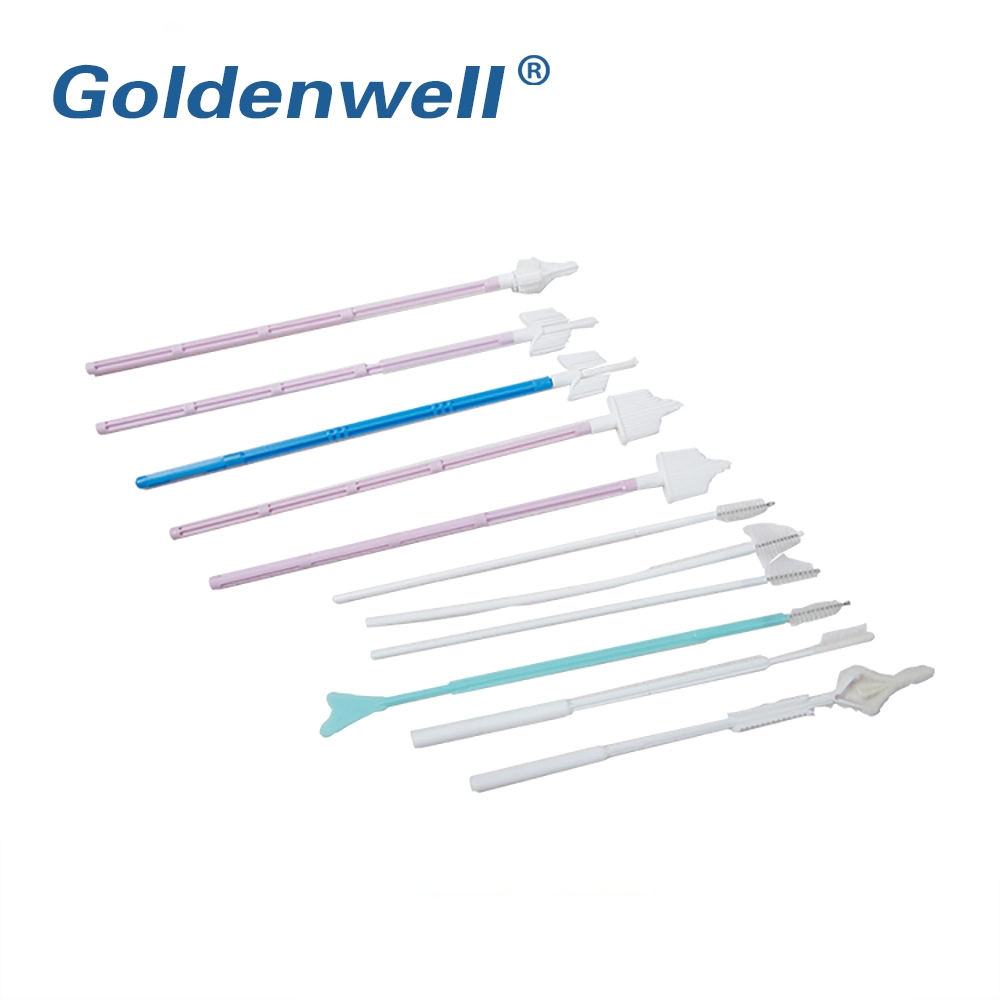 Plastic and Nylon Disposable Cervical Brush Approved by CE and ISO