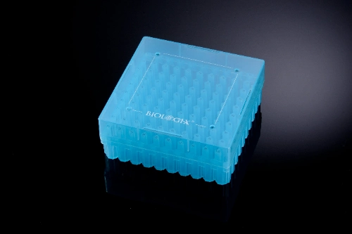 81-Well PP Cryogenic Boxes Assorted Colors 2 Inch High