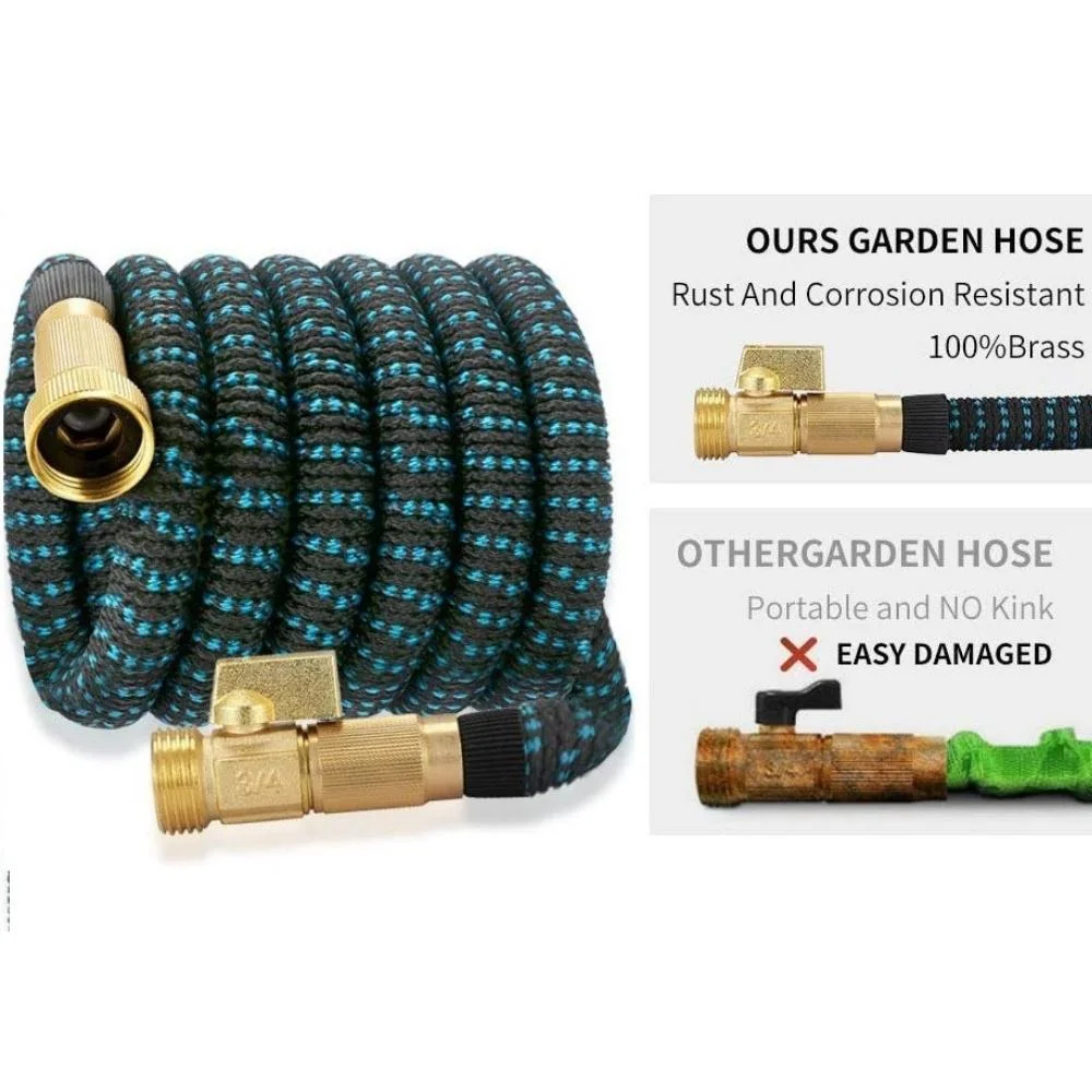 50FT Garden Hose Expandable Water Hose with 9 Function Nozzle, Leakproof Expanding Flexible Outdoor Yard Wyz19514