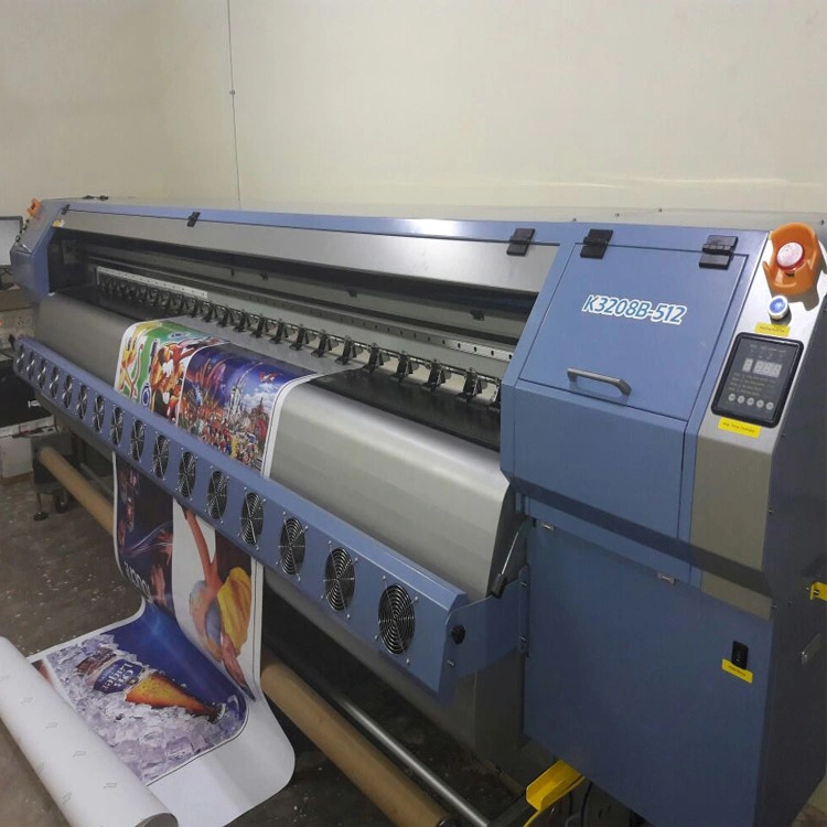 Impresora de inyección de tinta Allwin 3,2m Solvent Printer C8 512I con Konica 512I 4 o 8 Heads Flex PVC PVC Pet Printing Trazador de máquina