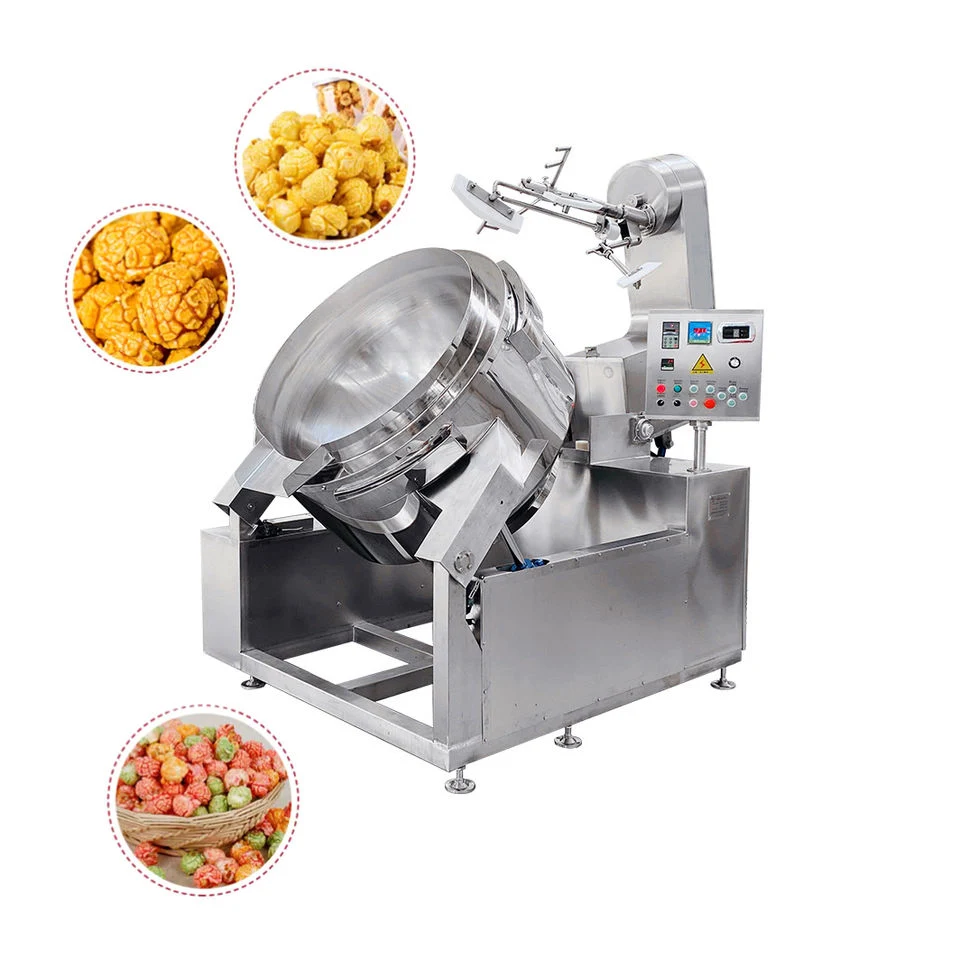 100L Stainless Steel Popcorn Making Machine Automatic Commecial Popcorn Machine