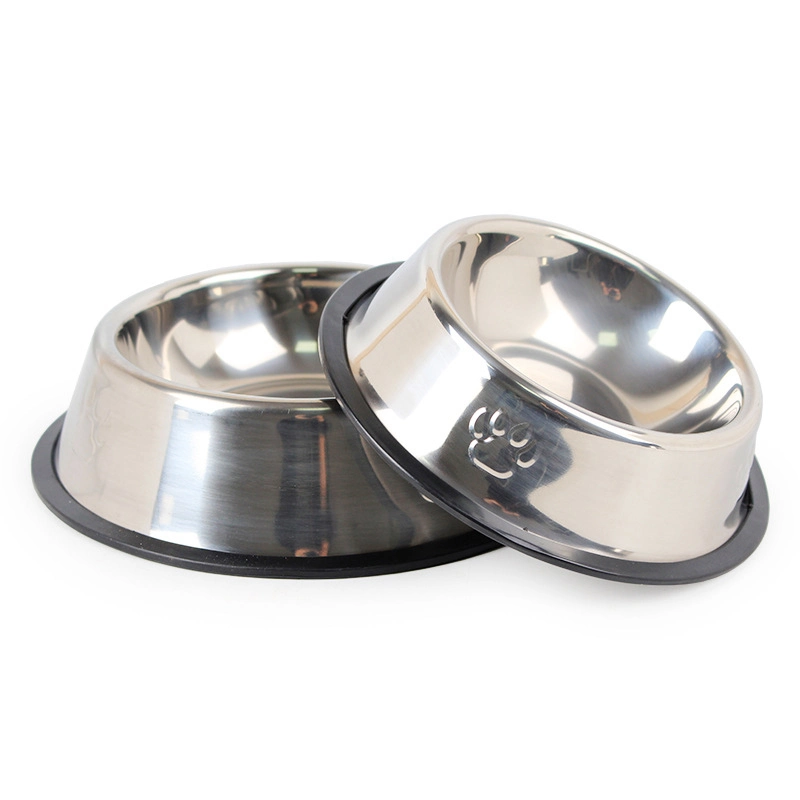 Pet Supply Durable Portable Pet Feeding Bowls Stainless Steel Dog Bowl