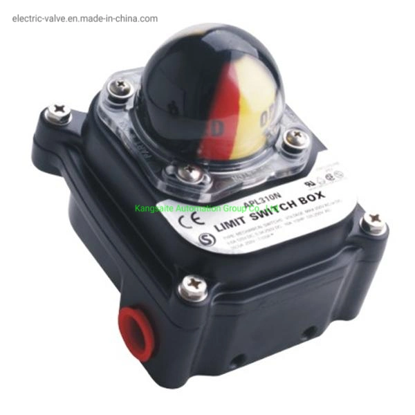 A Apl-210n IP67/NEMA4, 4X, 7, 9, IP68/Namur Die-Cast estojo de alumínio e revestimento de aço inoxidável / Aço Carbono Suporte do interruptor de limite do atuador pneumático