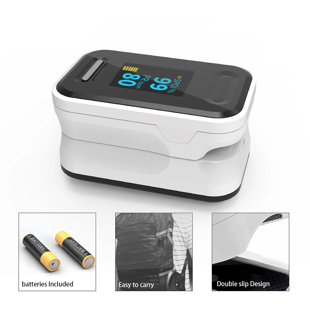 Portable Monitor Fingertip Oximete Blood Oxygen Saturation Monitor Electric Meter Pulse Oximete