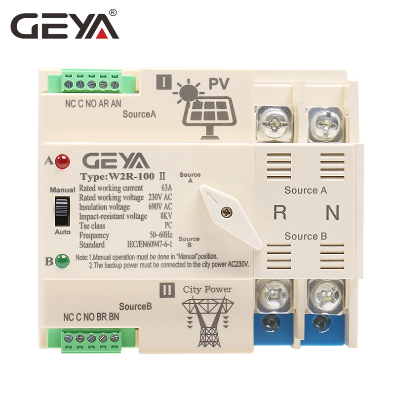 230V AC monofásico de comutação automática para transferência de 30 amp do interruptor de geradores portáteis