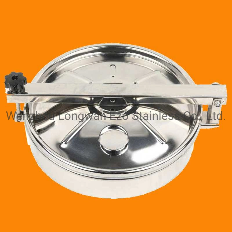 Stainless Steel Sanitary Inox Round Outward Tank Manhole Cover Frame with Non Pressure