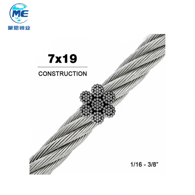 304 Stainless Steel Wire Rope Electric Ropeway Guardrail Industrial Agricultural