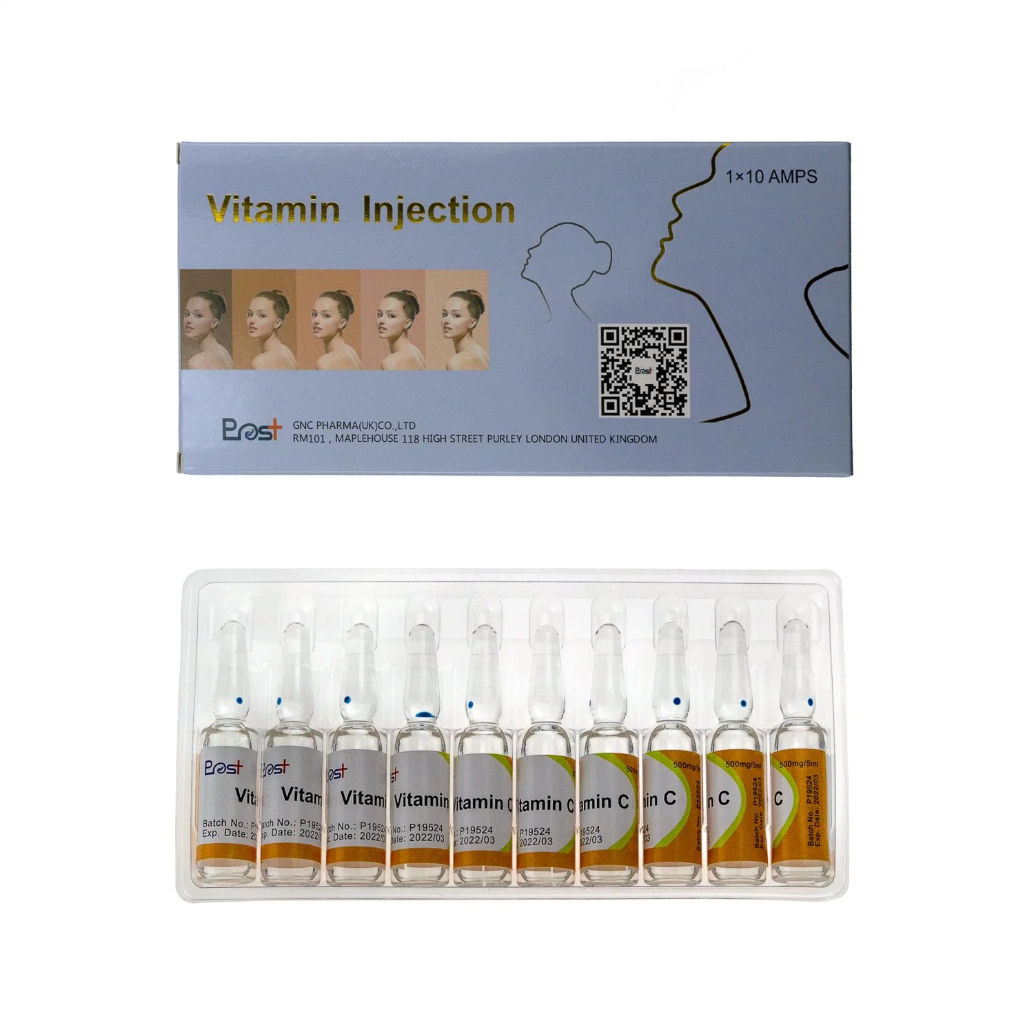 500mg 1000mg Vitamin C Injektion gute Qualität für Haut Whitening