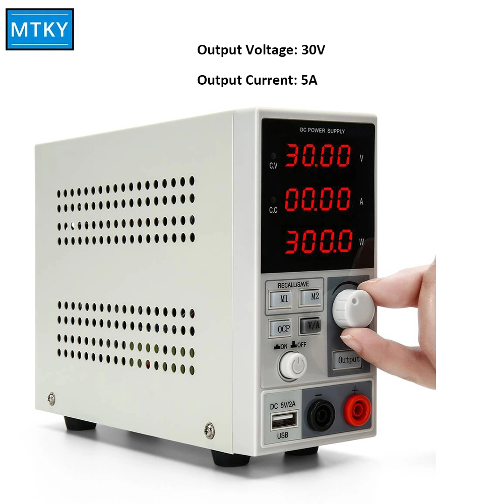 110/220V Lw 4-Digit LED DC Regulated Power Supply Voltage Current Power Display Programmable CNC Test Ageing Power