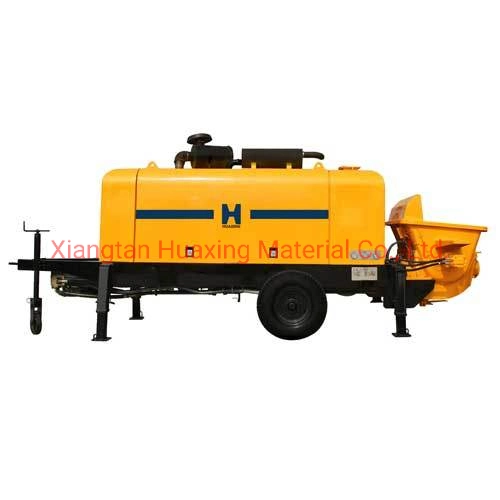 CE Certificated Hbt50 Mini Concrete Trailer Pump with 100m Pipelines for Free