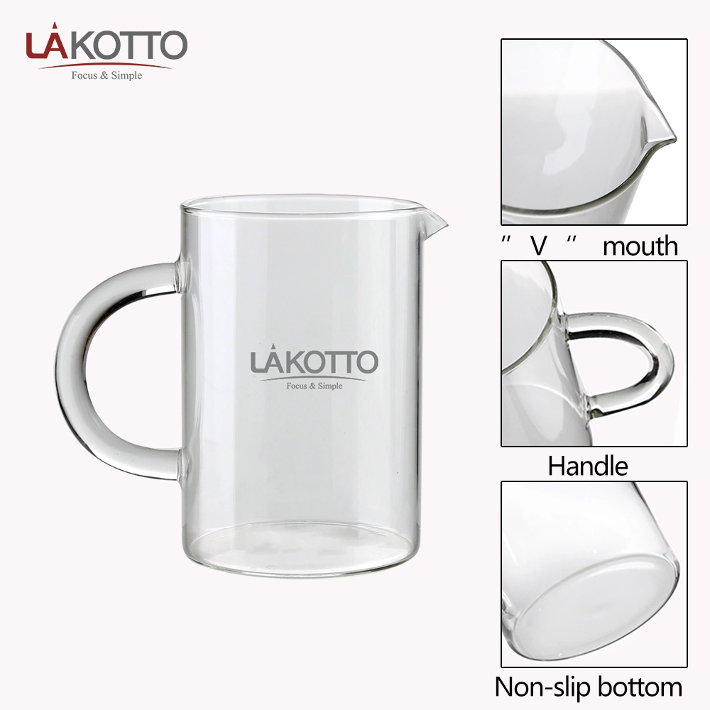 Accept Logo Customize 650ml High Borosilicate Amber Glass Hot and Cold Juice Water Jug