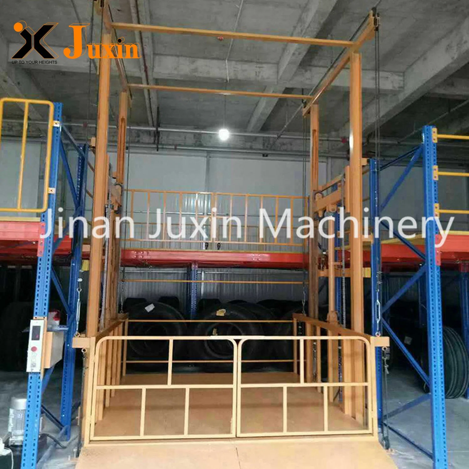 Juxin Industrial Hydraulic Electric Vertical Freight Lift Platform Warehouse Cargo Elevator for Goods