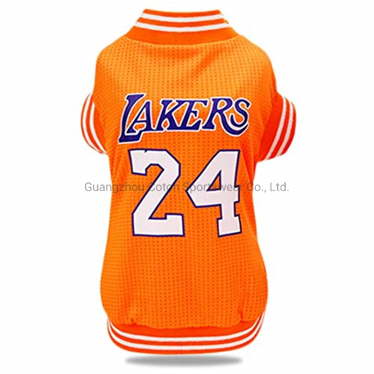 Amazon ropa Pet Caliente el baloncesto Jersey Ropa de perro de lujo el verano Cool Shirt mascota prendas de vestir